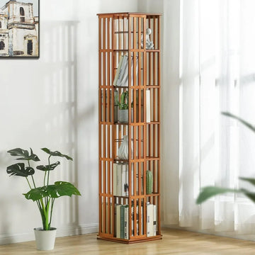 'Damian' 360° Rotating 6-Tier Bookshelf