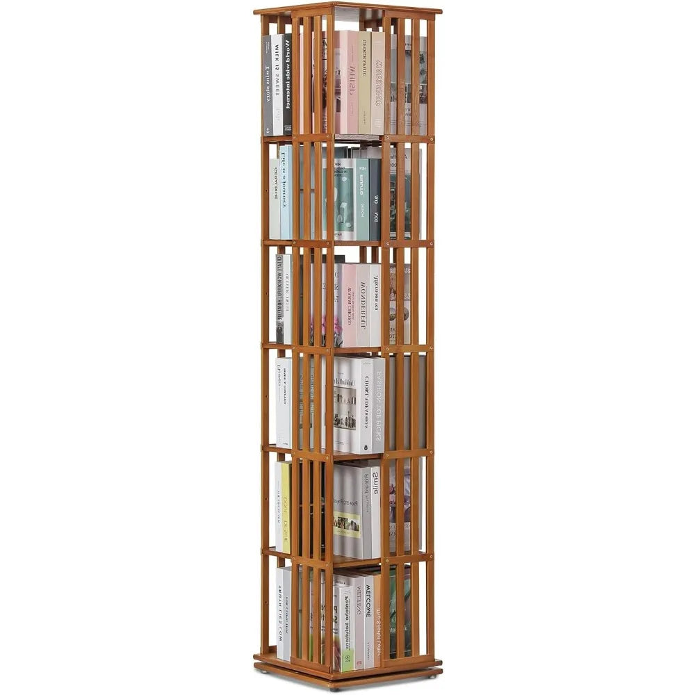 'Damian' 360° Rotating 6-Tier Bookshelf