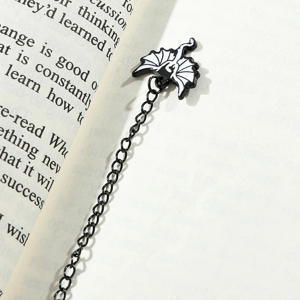 Black Dragon Metal Bookmark